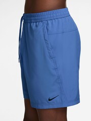 Nike Blue Dri-FIT Form 7 inch Unlined Training Shorts - Image 3 of 4