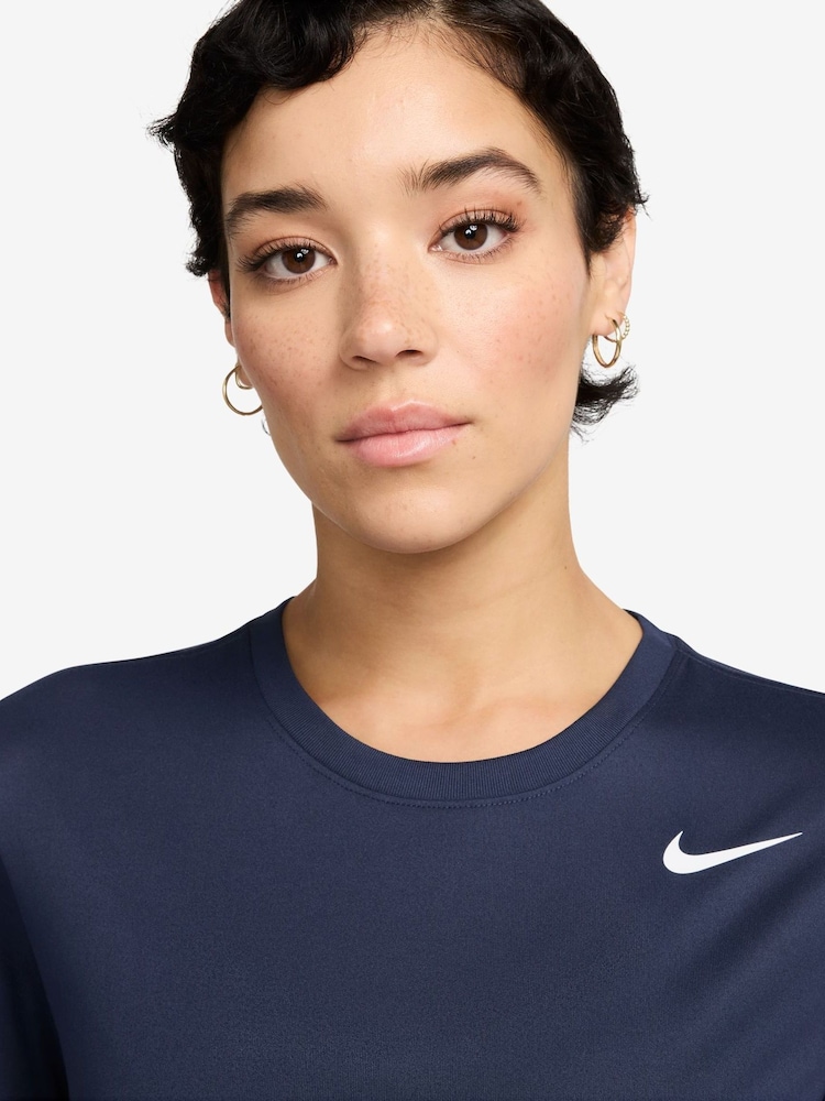 Nike Midnight Navy Dri-FIT T-Shirt - Image 3 of 3