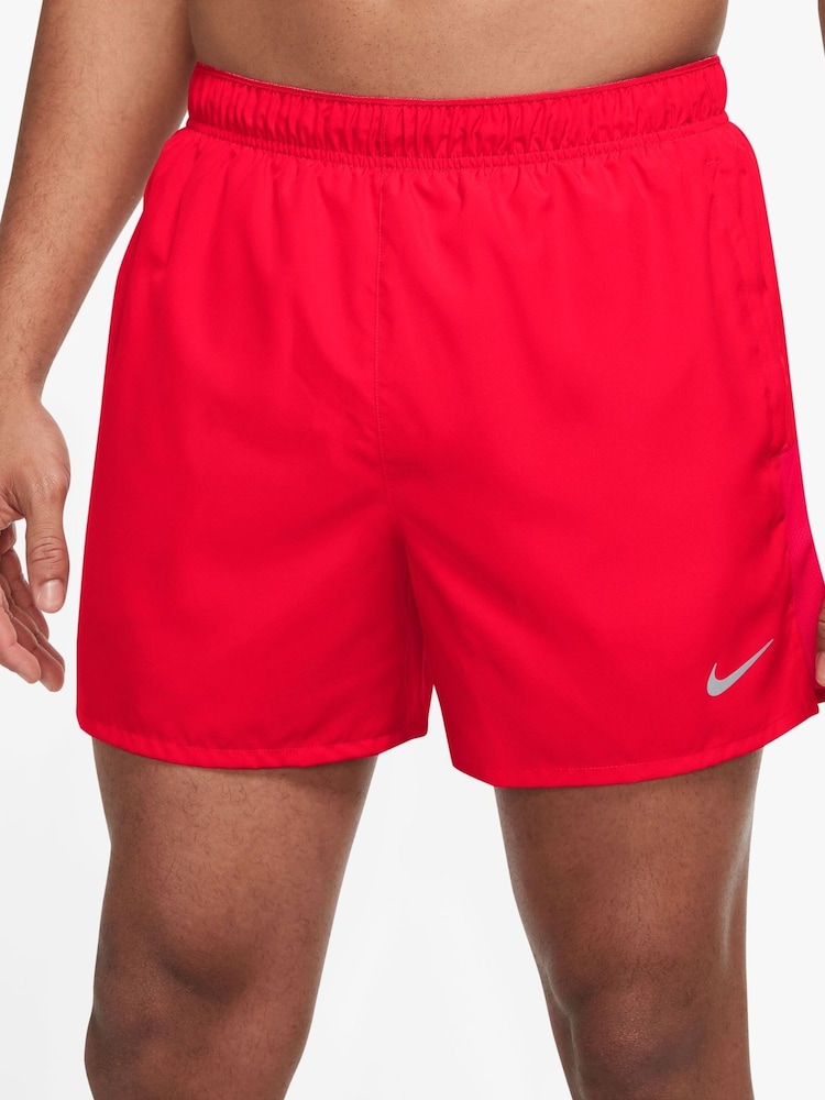 Nike Red Dri-FIT Challenger 5 inch Brief Lined Running Shorts - Image 1 of 4