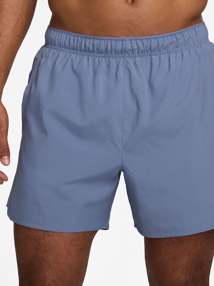 Nike World Indigo Blue Dri-FIT Challenger 5 inch Brief Lined Running Shorts - Image 1 of 4 Nike World Indigo Blue Dri-FIT Challenger 5 inch Brief Lined Running Shorts - Image 1 of 4