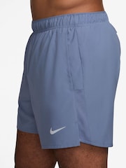 Nike World Indigo Blue Dri-FIT Challenger 5 inch Brief Lined Running Shorts - Image 3 of 4