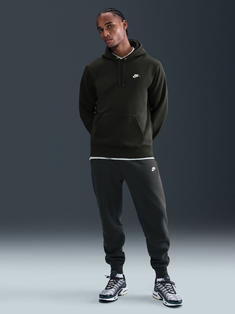 Nike Dark Brown Club Pull Over Hoodie - Image 1 of 5