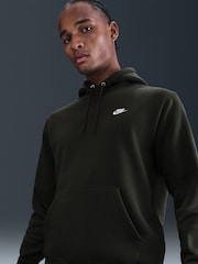 Nike Dark Brown Club Pull Over Hoodie - Image 3 of 5