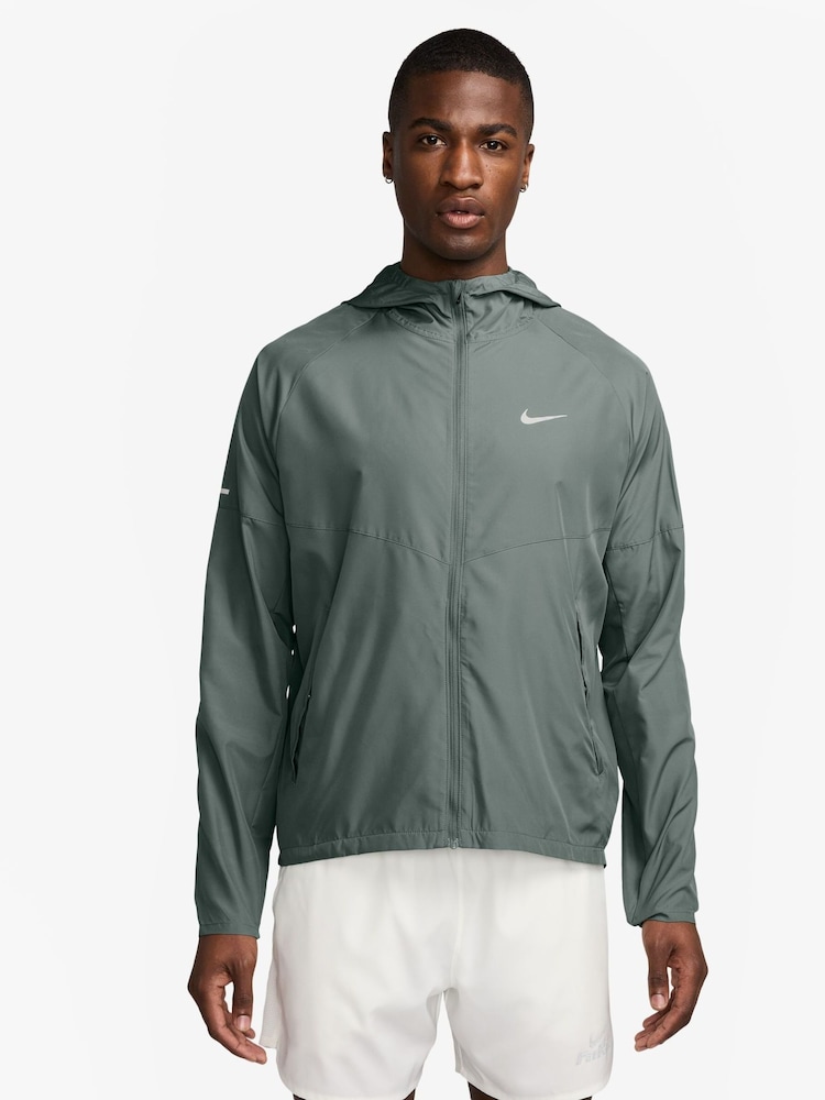 Nike Clay Green Repel Miler Running Jacket - Image 1 of 3