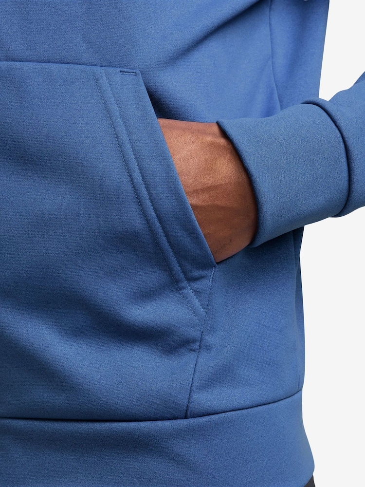 Nike Blue Therma-FIT Zip-Up Training Hoodie - Image 3 of 3