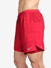 Nike Red Dri-FIT Stride 7 Inch 2-In-1 Running Shorts - Image 3 of 4