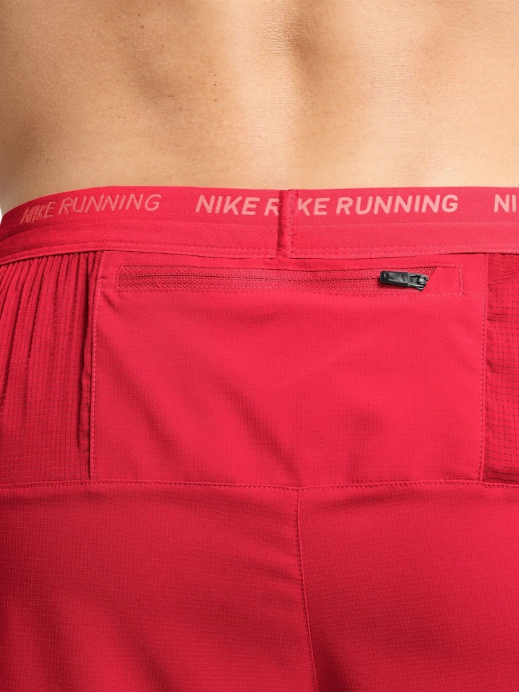Nike Red Dri-FIT Stride 7 Inch 2-In-1 Running Shorts - Image 4 of 4