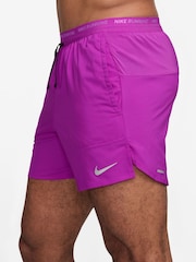 Nike Purple Dri-FIT Stride 5 Inch Running Shorts - Image 3 of 4