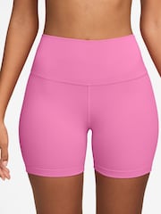 Nike Playful PInk One High-Waisted 5" Biker Shorts - Image 1 of 5