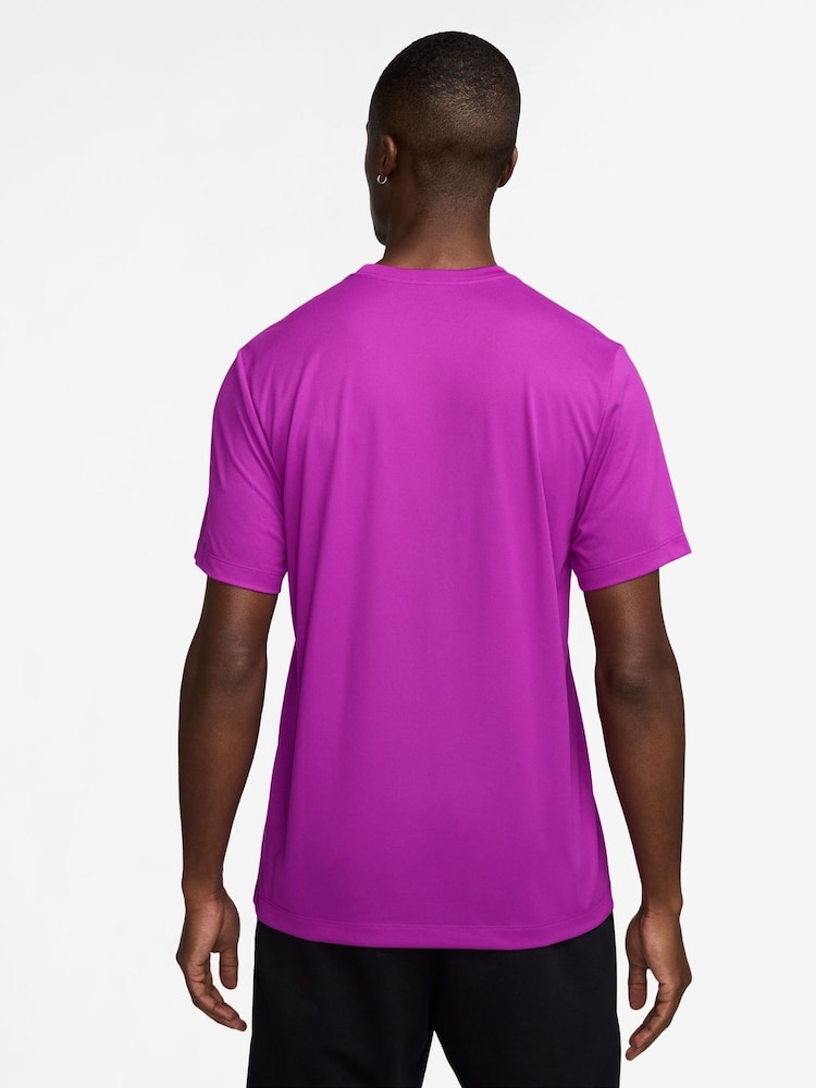 Nike Purple Dri-FIT Legend Training T-Shirt - Image 2 of 3 Nike Purple Dri-FIT Legend Training T-Shirt - Image 2 of 3