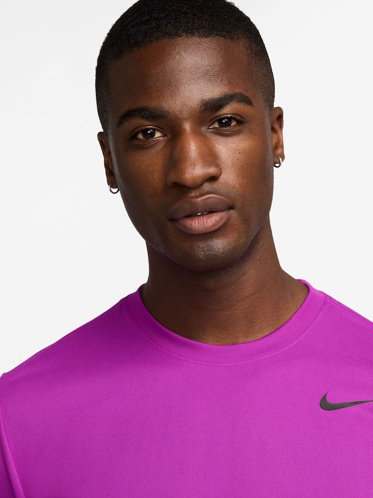 Nike Purple Dri-FIT Legend Training T-Shirt - Image 3 of 3 Nike Purple Dri-FIT Legend Training T-Shirt - Image 3 of 3
