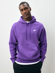 Nike Purple Club Pull Over Hoodie - Image 1 of 7