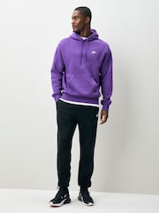 Nike Purple Club Pull Over Hoodie - Image 3 of 7