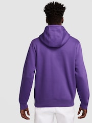 Nike Purple Club Pull Over Hoodie - Image 5 of 7