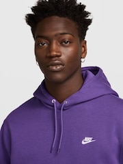 Nike Purple Club Pull Over Hoodie - Image 6 of 7