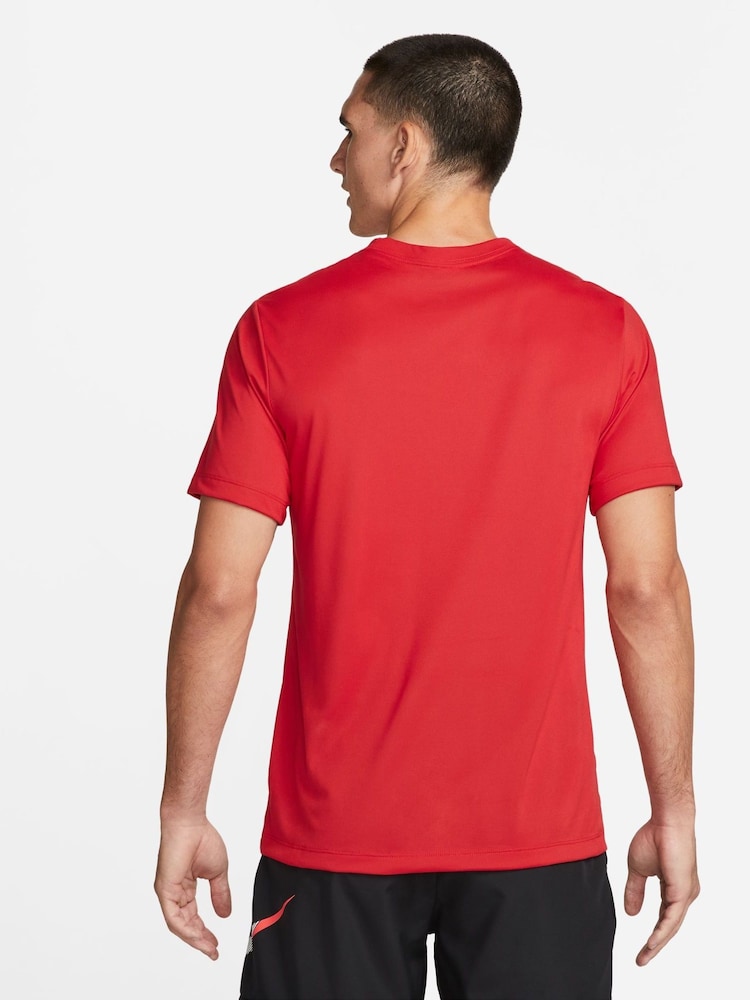 Nike University Red Dri-FIT Legend Training T-Shirt - Image 2 of 9 Nike University Red Dri-FIT Legend Training T-Shirt - Image 2 of 9