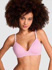 Victoria's Secret roze katoenen beha met logo - Image 1 of 3