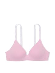 Victoria's Secret roze katoenen beha met logo - Image 3 of 3