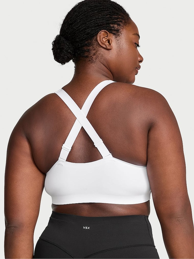 Victoria's Secret White Front Close High Support Sports Bra - Image 2 of 3