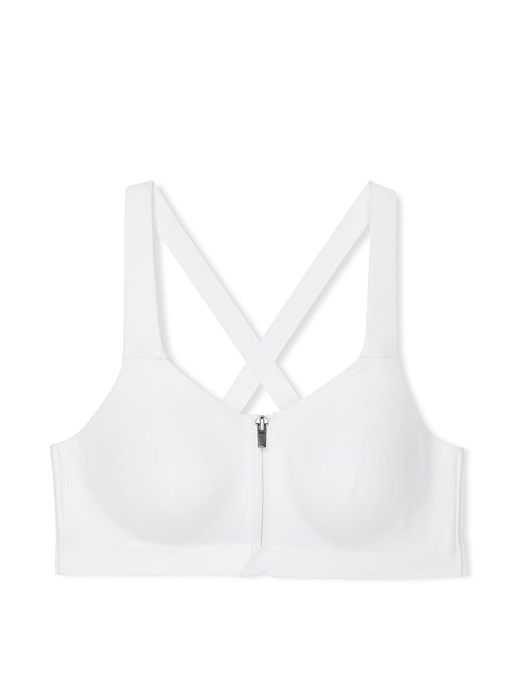 Victoria's Secret White Front Close High Support Sports Bra - Image 3 of 3