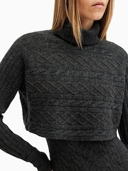 AllSaints Black Muriel Dress - Image 3 of 8