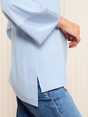 Friends Like These Green Satin Trim Tunic - Image 2 of 4