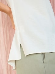 Friends Like These Ivory V-Neck Vest - Image 4 of 4
