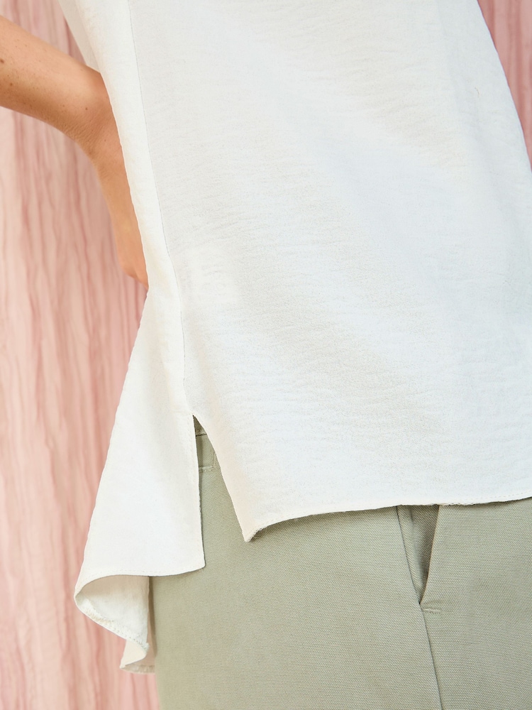 Friends Like These Ivory V-Neck Vest - Image 4 of 4