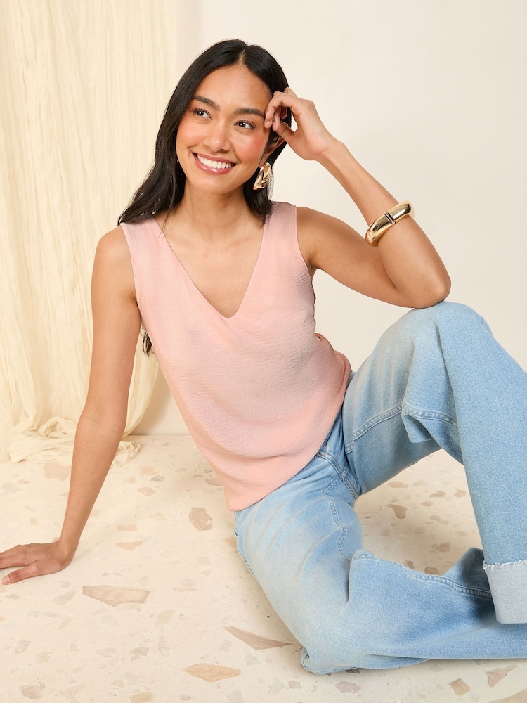 Rose Pink - Friends Like These V-Neck Vest - Image 2 of 5