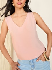 Rose Pink - Friends Like These V-Neck Vest - Image 3 of 5