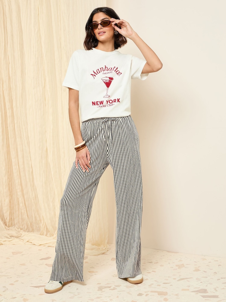 Friends Like These Ivory Crew Neck Slogan Easy T-Shirt - Image 3 of 5