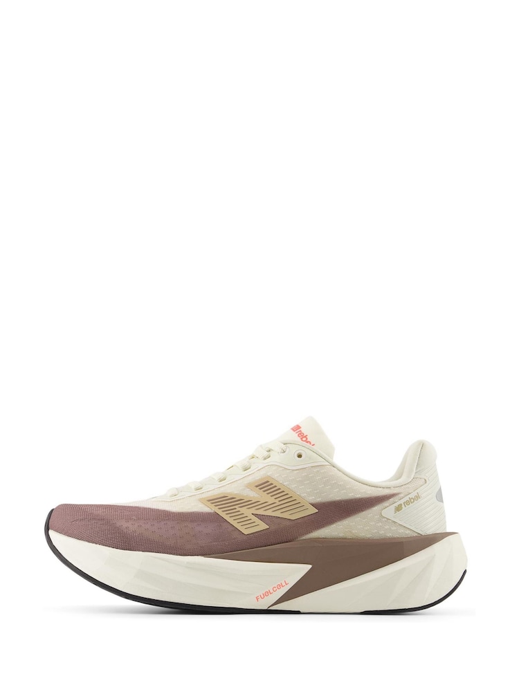 New Balance White Ground Womens Fuelcell Rebel V5 Trainers - Image 2 of 10 New Balance White Ground Womens Fuelcell Rebel V5 Trainers - Image 2 of 10