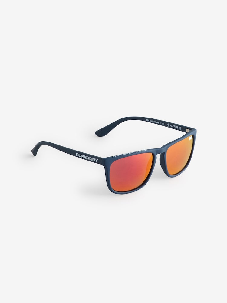 Superdry Navy Shockwave Sunglasses - Image 1 of 1