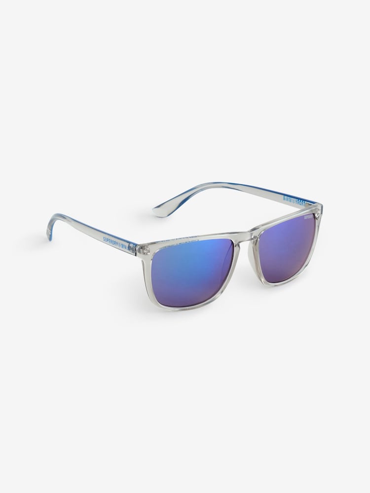 Superdry Blue Shockwave Sunglasses - Image 1 of 1