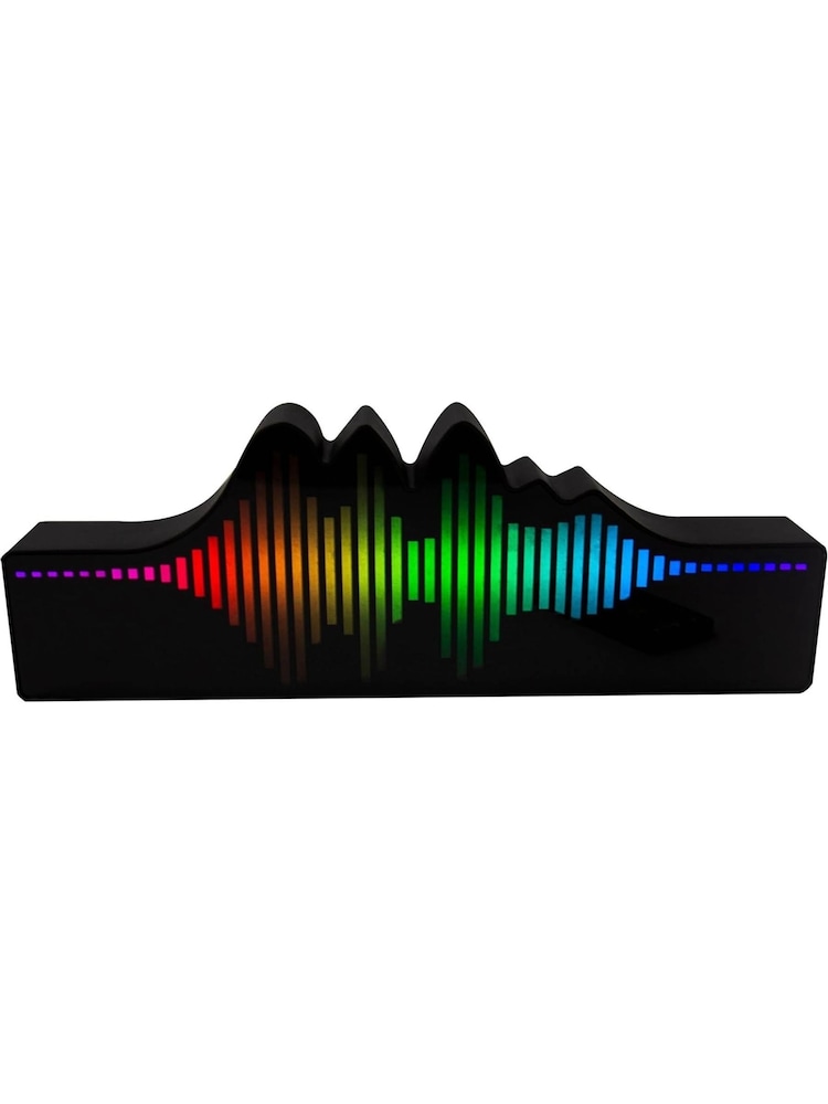 Fizz creations Black Sound Wave Light Lamp - Image 2 of 5