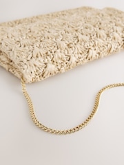 Natural Straw Look Clutch Bag - Image 5 of 5