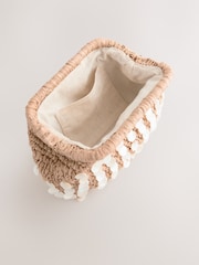 Natural Raffia Shell Clutch Bag - Image 5 of 9