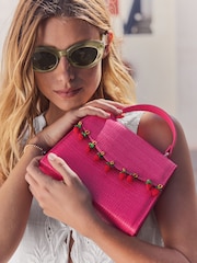 Pink Strawberry Top Handle Bag - Image 2 of 9
