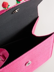 Pink Strawberry Top Handle Bag - Image 9 of 9