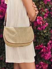 Natural Raffia Sling Bag - Image 2 of 5