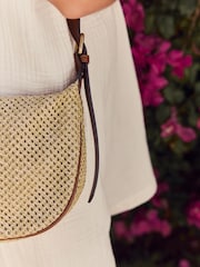 Natural Raffia Sling Bag - Image 3 of 5