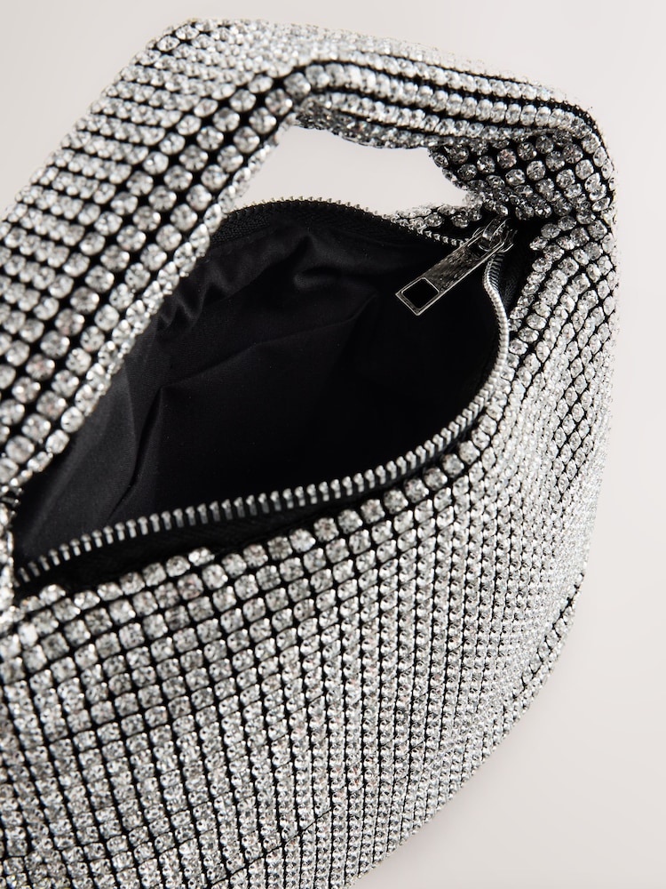 Silver Sparkle Hand Held Bag - Image 10 of 10