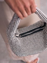 Silver Sparkle Hand Held Bag - Image 5 of 10