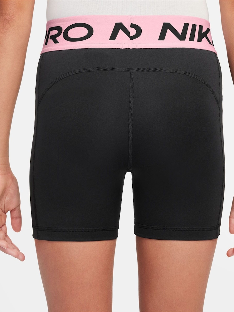 Nike Black Soft Pink 3 Inch Dri-FIT Pro Shorts - Image 2 of 3