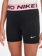 Nike Black Soft Pink 3 Inch Dri-FIT Pro Shorts - Image 3 of 3