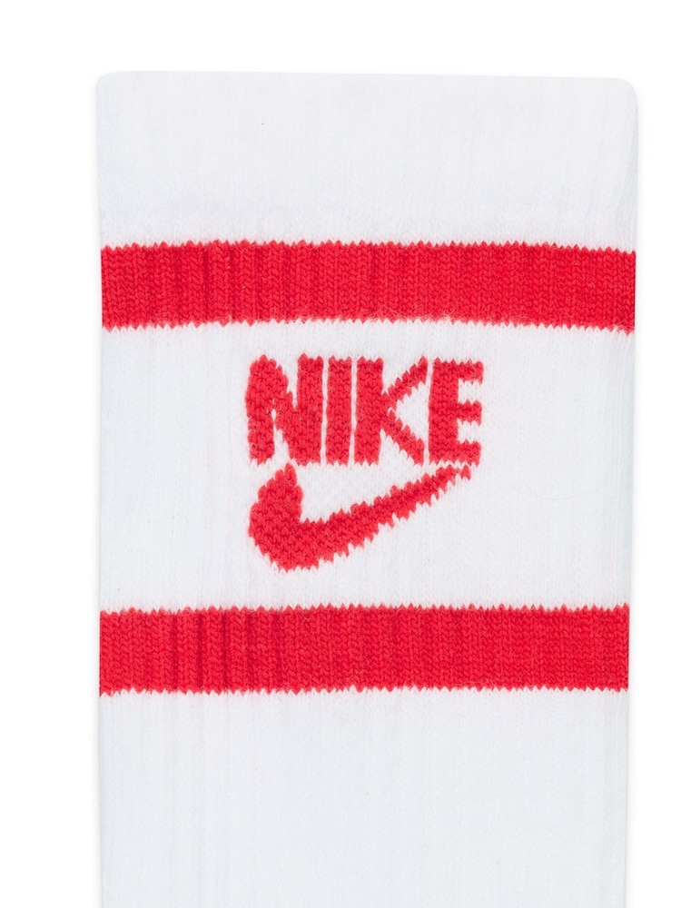 Nike Red Kids Cushioned Crew Socks 6 Pack - Image 4 of 4
