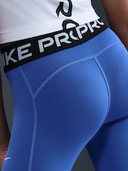 Nike Blue Dri-FIT High Waisted Pro Leggings - Image 4 of 5