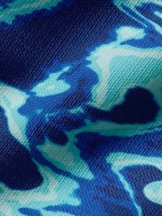 Nike Royal Blue All-Over Print Brasilia Backpack - Image 8 of 8
