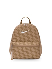 Nike Brown Mini All Over Print Brasilia JDI Backpack - Image 1 of 7