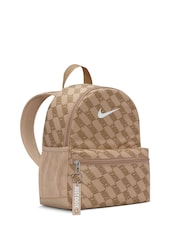 Nike Brown Mini All Over Print Brasilia JDI Backpack - Image 4 of 7
